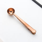 Ложка-прищіпка для кави та чаю rose gold M-4551GL