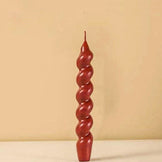 Свічка спіральна червона 20 см M-9921
