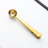 Ложка-прищіпка для кави та чаю gold M-4551G