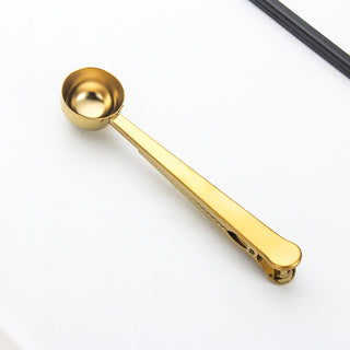 Ложка-прищіпка для кави та чаю gold M-4551G