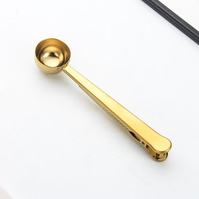 Ложка-прищіпка для кави та чаю gold M-4551G