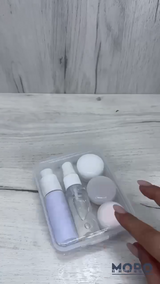 Набір флаконів для подорожей білий M-2647-1W