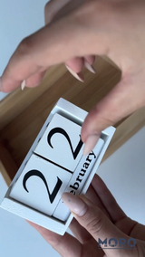 Вічний календар-кубики Чорний