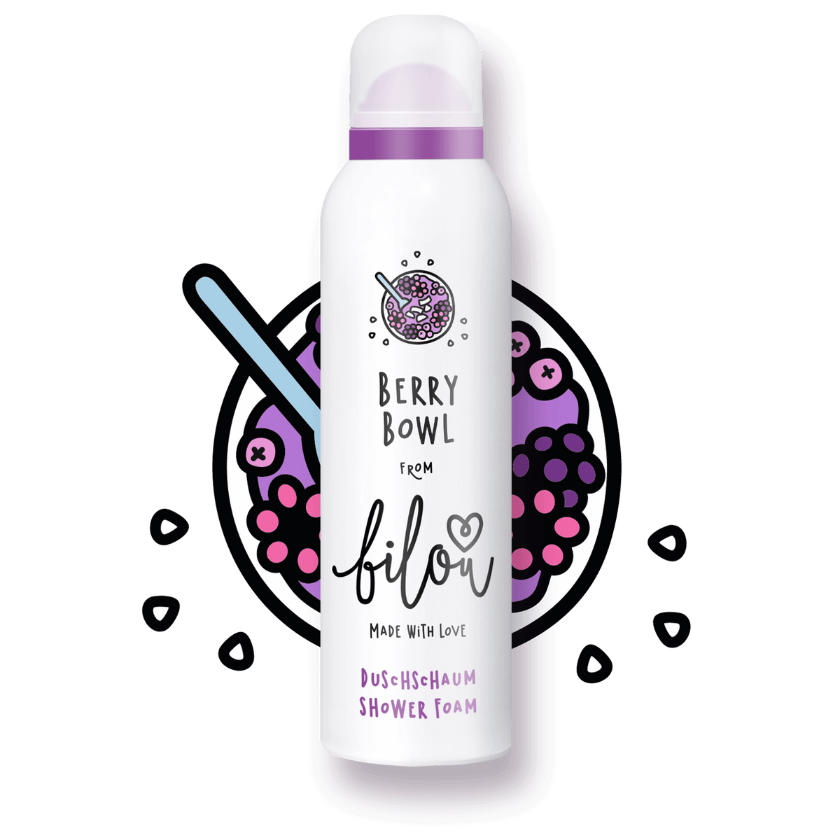 Пінка для душу Bilou Fizzy Berry 200 мл