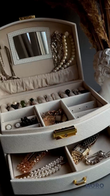 Органайзер-скринька для прикрас білий 26х16х10 см M-5010W