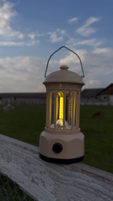 Ліхтар Ретро з акамулятором чорний M-8049BL