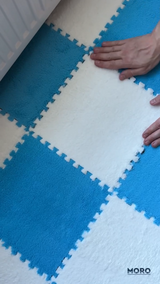 Килим-пазл м`який Блакитний M-9527-B