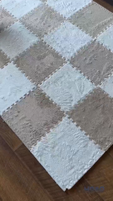 Килим-пазл м`який Білий  M-9527-W