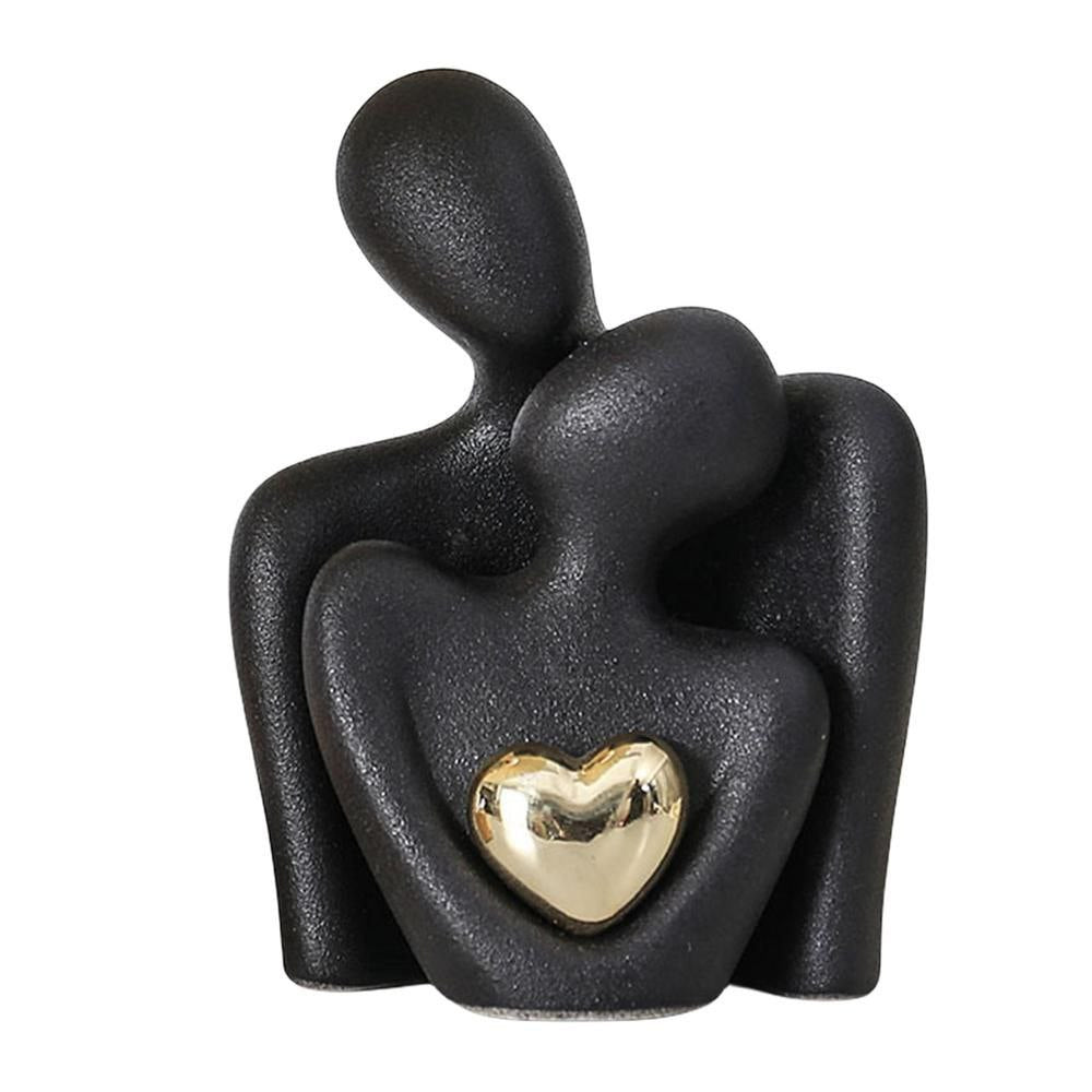 Статуетка для пар Golden Heart чорна