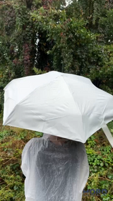 Міні-парасолька з чохлом біла M-9575-W