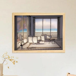 Картина-світильник зі змінним освітленням Seaside M-9689