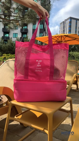 Літня сумка з термо-відділенням Чорна M-9762BL