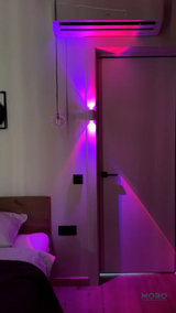 Настінний багатокольоровий світильник з датчиком руху M-9763