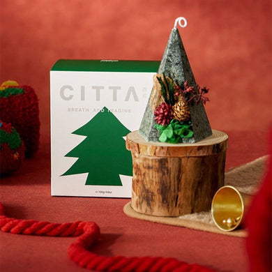 Ароматна свічка Зимова Соната Зелена M-9846