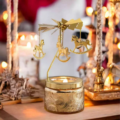 Ароматна свічка-карусель Конячка M-9849