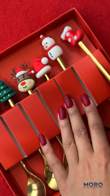 Набір новорічних ложок 6 шт M-9946-3