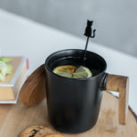 Чашка Wood Black M-4382BL