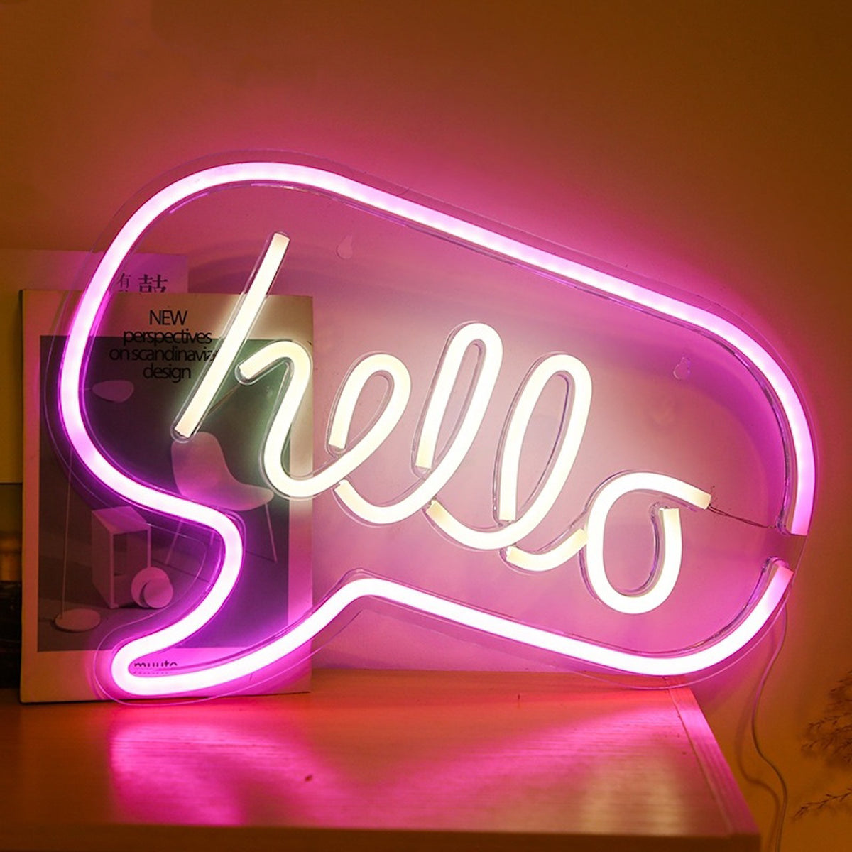 Світильник неоновий Hello