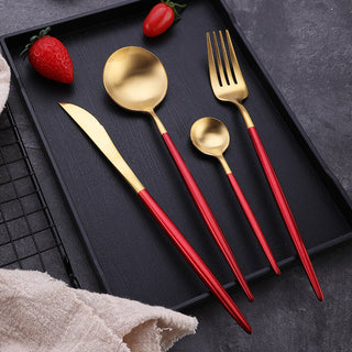 Ніж столовий Modern золото/червоний