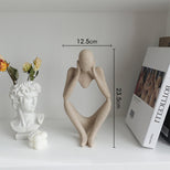 Абстрактна статуетка з смоли Мислитель M-4472