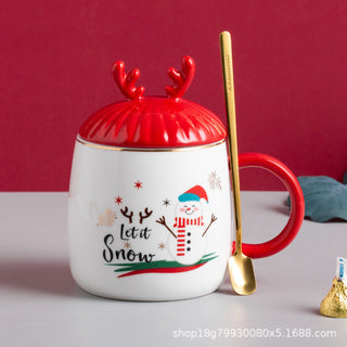 Чашка новорічна з кришкою M-5641