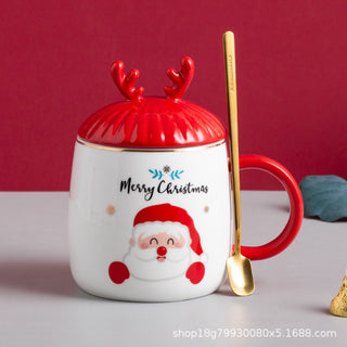 Чашка новорічна з кришкою M-5641