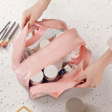 Сумка для косметики з двома відділеннями Washbag рожева
