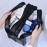 Сумка для косметики з двома відділеннями Washbag чорна