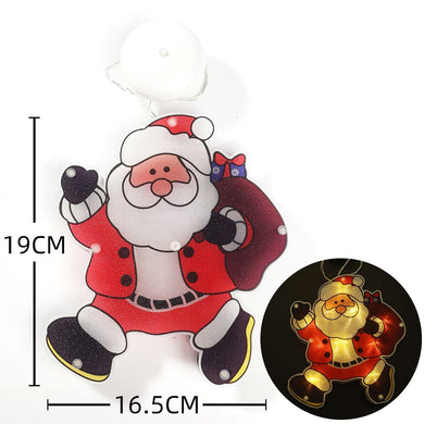 Світлодіодна прикраса на присосці Санта