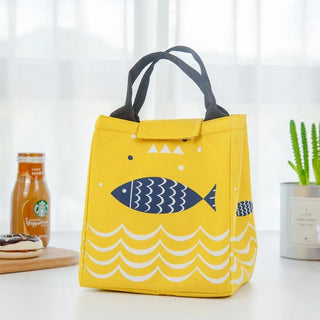 Термосумка для ланчу fish жовта M-*2147-2