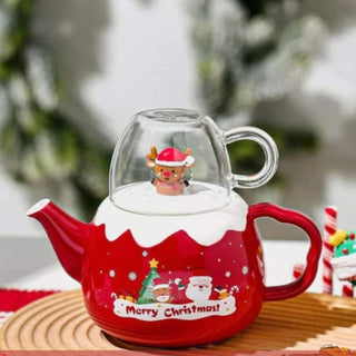 Набір Чайник Чашка Новорічні M-5635