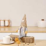 Іграшка Гном в коричневому ковпачку з косичками M-5625BR-2