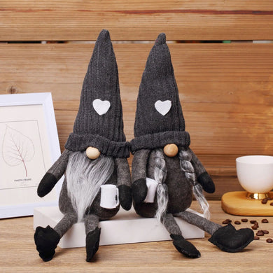 Іграшка Гном в темно-сірому ковпачку з бородою M-5625BL-1