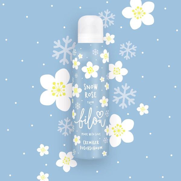 Пінка для душу Bilou Snow Rose 200 мл