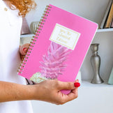 Блокнот A5 на спирали Ananas, арт STN0013