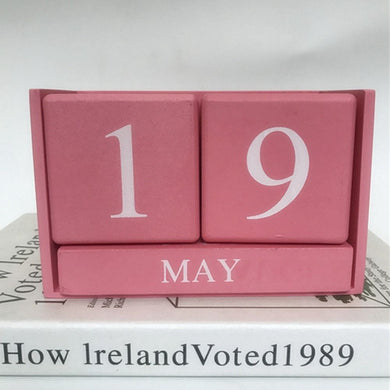 Вічний календар-кубики Рожевий M-4246P