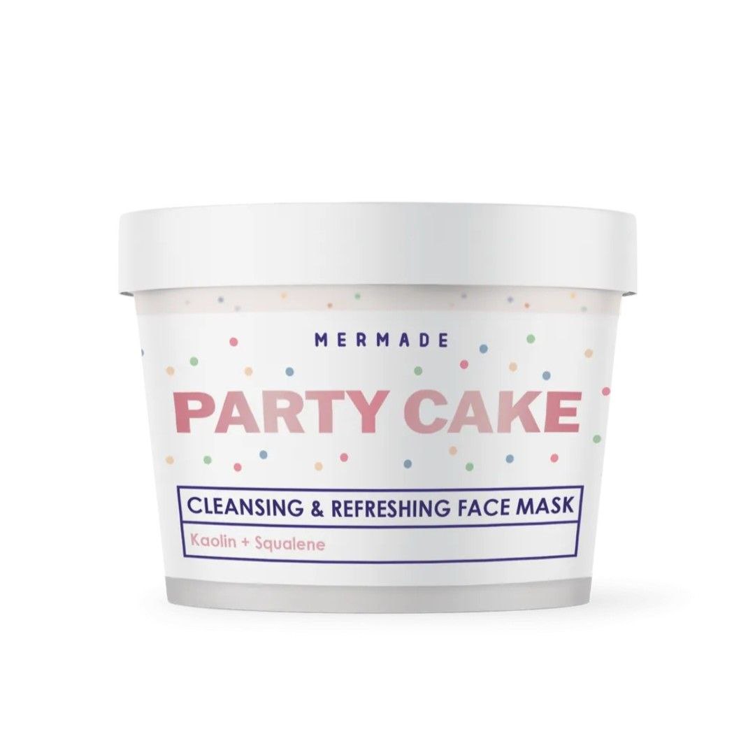 Кремова маска для обличчя з каоліном, скваланом і сферами MERMADE Party Cake 100г