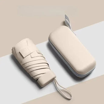 Міні-парасолька з чохлом беж M-9575-BE