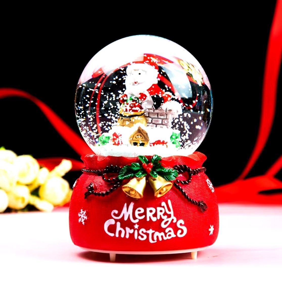 Снігова сувенірна  кулька Marry Christmas