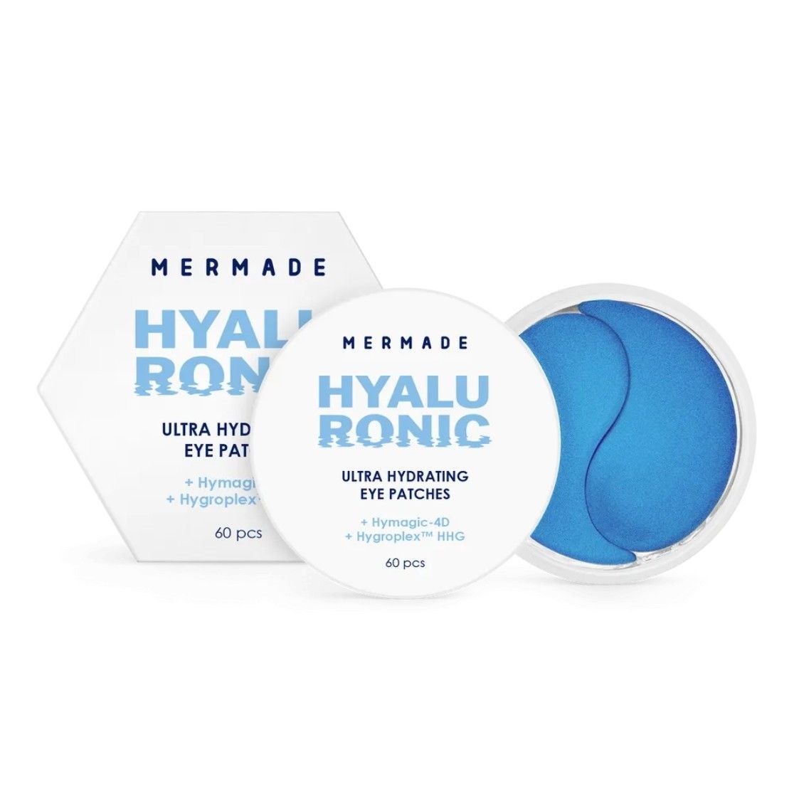 Зволожуючі гідрогелеві патчі під очі MERMADE 4D Hyaluronic Acid  Аnti-thirst technology 60 шт