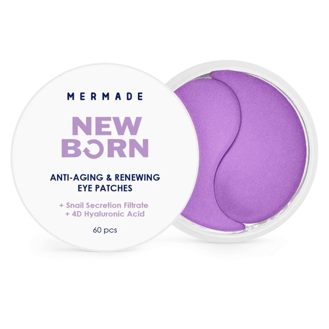 Омолоджуючі гідрогелеві патчі під очі MERMADE Snail Secretion Filtrate  4D Hyaluronic Acid, 60 шт