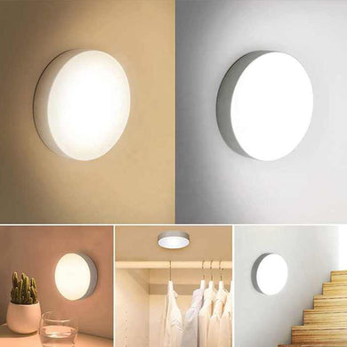 Круглий світильник із датчиком руху Холодний білий