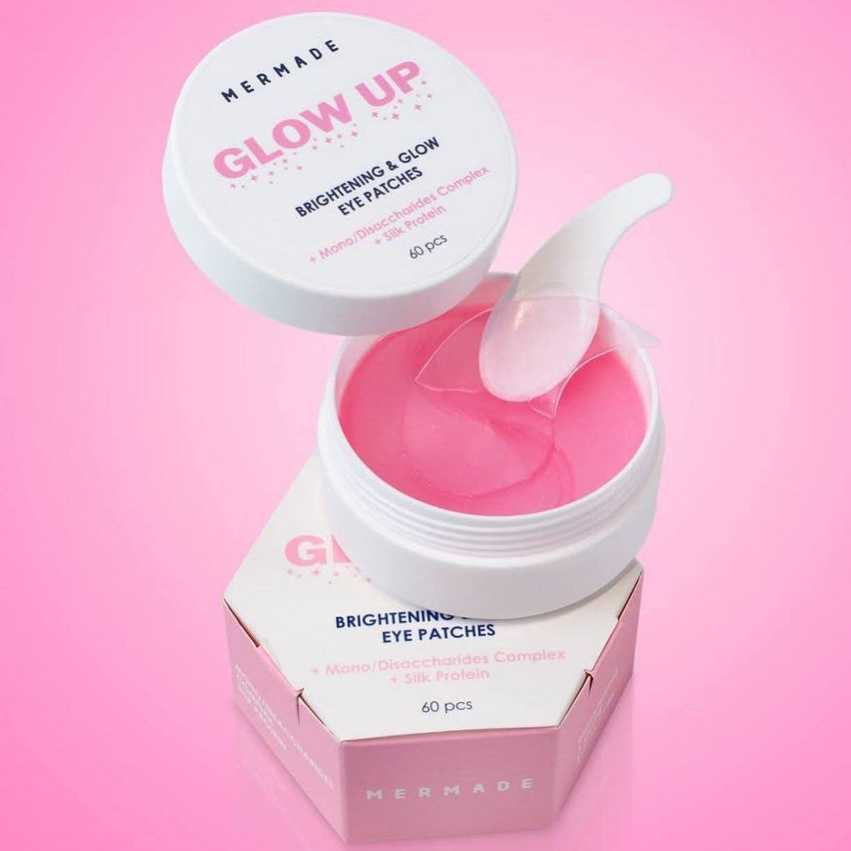 Освітлючі гідрогелеві патчі під очі MERMADE Silk protein та Mono- and Disaccharies complex 60 шт