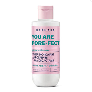 Тонер ексфоліант для обличчя з АНА кислотами MERMADE Glycolic Acid Oak extract 150 мл