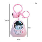 Брелок космічна капсула з підсвіткою Рожева M-9755P