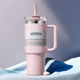 Термочашка з ручкою Рожева M-9631P