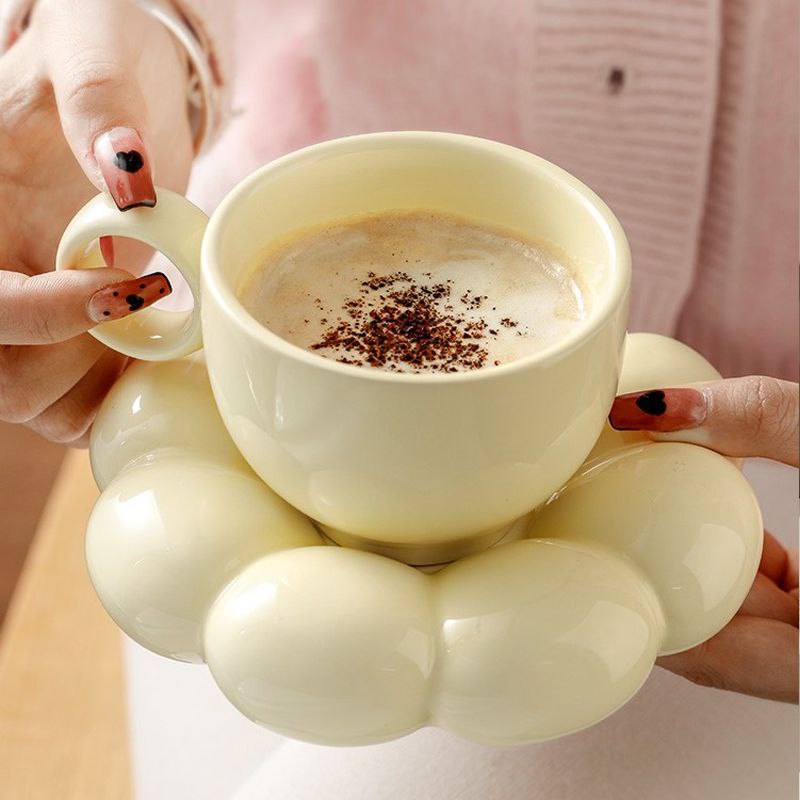 Керамічна чашка Хмаринка Жовта