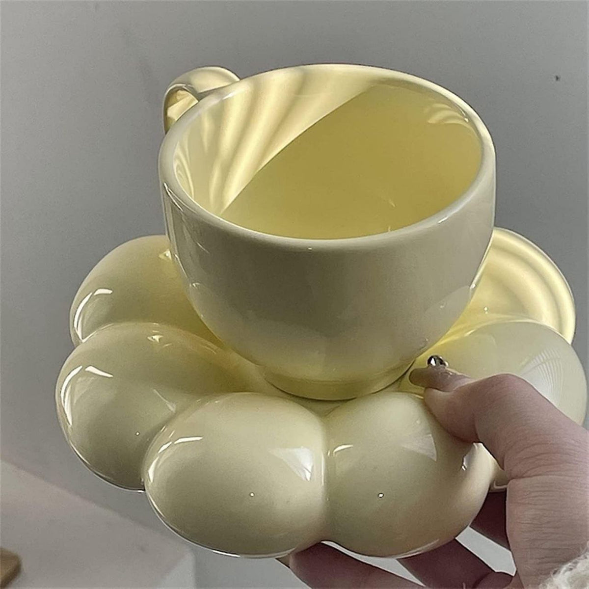 Керамічна чашка Хмаринка Жовта