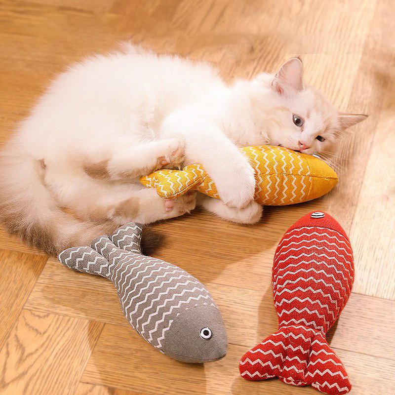 М`яка іграшка для котів червона