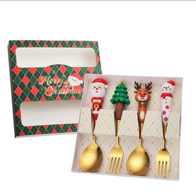 Набір новорічних столових приборів 4 шт M-9946-1